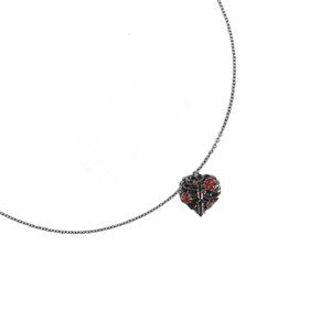 Silver Heart Charm Necklace